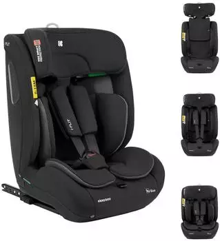 KIKKABOO i-Flit i-Size Kindersitz 9-36kg, 76-150cm, ISOFIX, schwarz