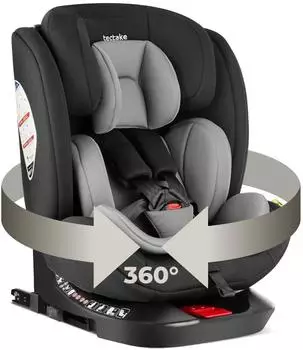 TecTake Autositz Linus I-Size grey