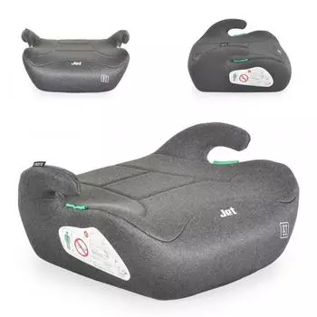 Moni Jet i-Size Kindersitzerh&ouml;hung Gruppe 3 (125-150cm), grau (111478)
