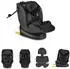 Cangaroo Castor Kindersitz i-Size, Gruppe 0/1/2/3, Isofix, schwarz (110925)