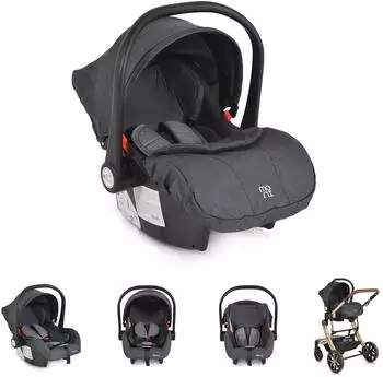 Moni Trio i-Size Babyschale (40-87cm), grau (111346)