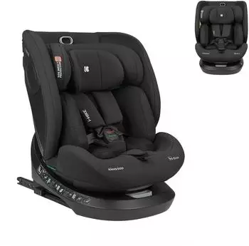 KIKKABOO i-Hike Kindersitz i-Size 40-150cm, Isofix, 360&deg; drehbar, schwarz