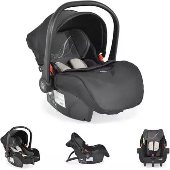 Moni Multi i-Size Babyschale 40-87cm, Gruppe 0+, schwarz