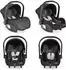 Moni Multi i-Size Babyschale 40-87cm, Gruppe 0+, schwarz