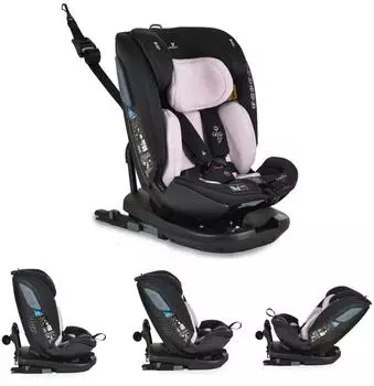 Cangaroo Gravity i-Size Kindersitz drehbar, Isofix, rosa (40-150cm) (111404)