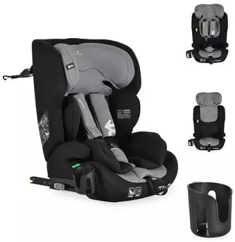 Cangaroo Trip i-Size Kindersitz (76-150cm) Isofix, grau