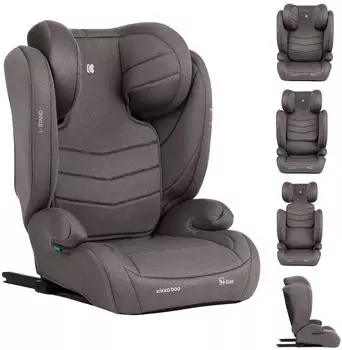 KIKKABOO i-Stand i-Size Kindersitzerh&ouml;hung Gruppe 2/3, 100-150cm, Isofix, braun (41002150013)