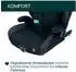 Chicco Quizy i-Size Kindersitz Gruppe 2/3, schwarz, 100-150 cm, Isofix