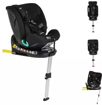 Cangaroo i-Protect Kindersitz i-Size 40-150cm, Gruppe 0+/1/2/3, Isofix, schwarz