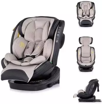 Chipolino Hypnotic i-Size Kindersitz 40-150cm, Isofix, Top Tether, beige