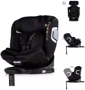 Chipolino Clima Air i-Size Kindersitz 40-150cm, Isofix, L&uuml;ftung/Heizung, schwarz (Clima Air)