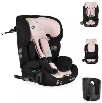 Cangaroo Trip i-Size Kindersitz 76-150cm, Isofix, rosa (Trip i-Size)