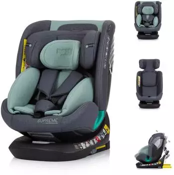 Chipolino Supreme i-Size Kindersitz 40-150cm, 360&deg; drehbar, Isofix, gr&uuml;n