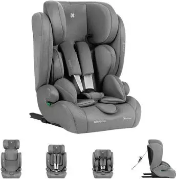 KIKKABOO i-Cross i-Size Kindersitz 76-150cm, Isofix, Top Tether, grau (31002140007)