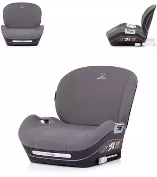 Chipolino Genesis i-Size Kindersitzerhöhung mit Rückenlehne, 125-150cm, Isofix, grau