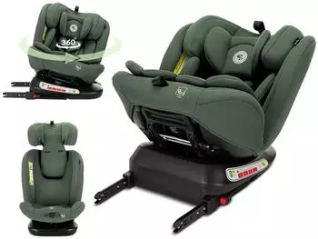 Lorelli Capella Kindersitz i-Size 360&deg; drehbar, ISOFIX, 40-150cm, gr&uuml;n (Capella)