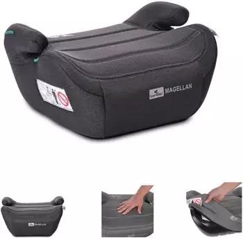 Lorelli Magellan Kindersitzerh&ouml;hung i-Size 125-150cm, schwarz (Magellan)
