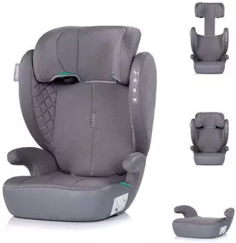 Chipolino Cyber i-Size Kindersitzerh&ouml;hung 100-150cm, h&ouml;henverstellbar, grau (STKCYB2602PL)