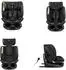 KIKKABOO i-Tour Kindersitz i-Size (40-150cm) Gruppe 0+/1/2/3, Isofix, drehbar, schwarz (31002100024)