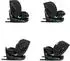 KIKKABOO i-Tour Kindersitz i-Size (40-150cm) Gruppe 0+/1/2/3, Isofix, drehbar, schwarz (31002100024)