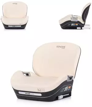 Chipolino Genesis Smart Sitzerhöhung i-Size 125-150cm, Isofix, Kühlung/Heizung, beige