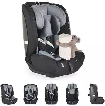 Moni i-Size Start Kindersitz (76-150cm) grau, verstellbare Kopfstütze (110997)