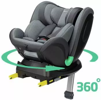 Bebeconfort EvolveFix Plus i-Size Kindersitz 360° drehbar, ISOFIX, 40-150cm, tinted graphite (8105130210)
