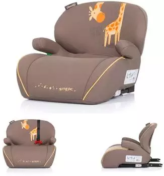 Chipolino Sonic Sitzerhöhung Isofix i-Size 125-150cm braun