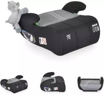 Moni Dakar Kindersitzerh&ouml;hung i-Size Gruppe 3, grau (125-150cm)