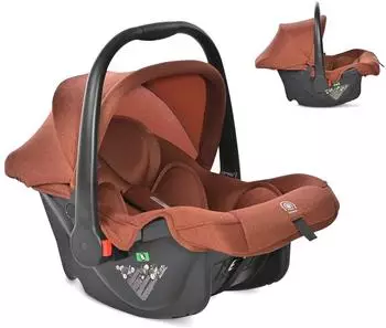 Lorelli Joy i-Size Babyschale 40-87cm, Faltdach, Memory-Schaum, braun (10071912408)