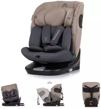 Chipolino Motion i-Size Kindersitz 40-150cm Isofix 360° drehbar, beige