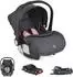 Moni Trio Set Babyschale mit Isofix-Basis Royal, i-Size (40-87cm), rosa (ASM0180ROS+ASM0101SCH)