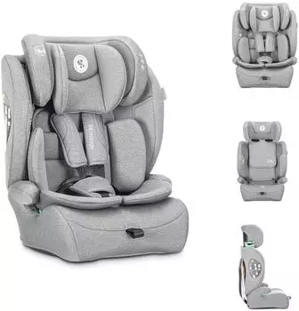 Lorelli Adventure Kindersitz i-Size, 76-150cm, bis 36kg, hellgrau (10071942604)