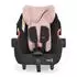 Moni Babyschale Multi Set mit Isofixbasis Royal, i-Size (40-87cm), Gruppe 0+, rosa (ASM0295ROS+ASM0101SCH)