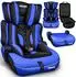Kiduku Kindersitz Gruppe 1+2+3 9-36kg schwarz/blau (AKS-018)