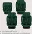 Lionelo Bastiaan i-Size Kindersitz 360° drehbar, 0-36kg, ISOFIX (LO-BASTIAAN I-SIZE GREEN FOREST)