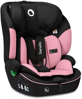Lionelo Levi i-Size Kindersitz Gruppe 1/2/3, 9-36kg (LO-LEVI I-SIZE PINK BABY)