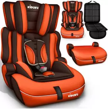 Kiduku Kindersitz Gruppe 1+2+3 9-36kg braun/orange (AKS-015)