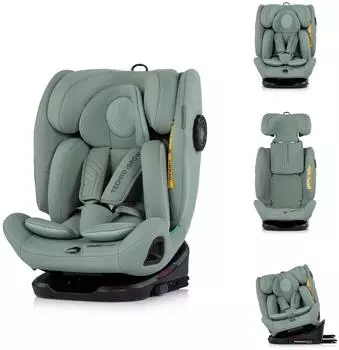 Chipolino Techno iGROW i-Size Kindersitz 40-150cm ISOFIX, gr&uuml;n