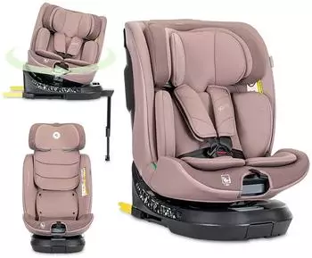Lorelli Solaris i-Size Kindersitz 40-150cm 360° drehbar, rosa