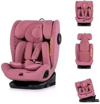 Chipolino Techno iGROW i-Size Kindersitz 360&deg; ISOFIX, 40-150cm, rosa