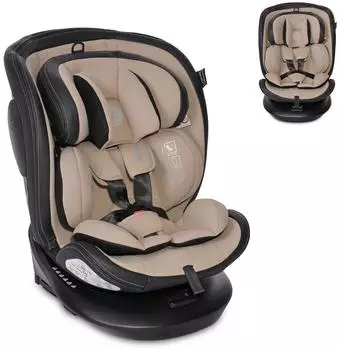 Lorelli Aviator Kindersitz i-Size 40-150cm, 360° drehbar, Isofix, beige