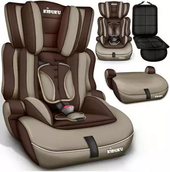 Kiduku Kindersitz Gruppe 1+2+3 9-36kg braun/beige (AKS-016)