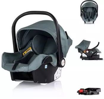 Chipolino Aura Babyschale + Isofix-Basisstation i-Size 40-85cm, t&uuml;rkis (ASC0289TUE+ASC0100)