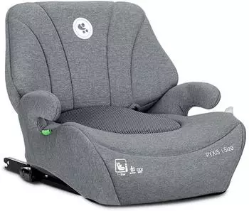 Lorelli Pyxis Isofix Kindersitzerhöhung i-Size 125-150cm, abnehmbare Rückenlehne, grau