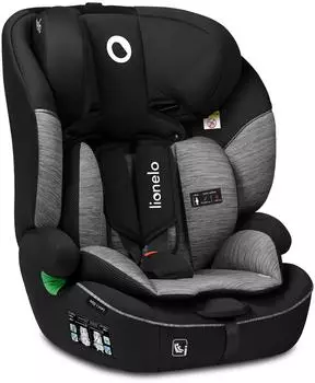 Lionelo Levi i-Size Kindersitz 76-150cm, 9-36kg, Gruppe 1/2/3 (LO-LEVI I-SIZE BLACK GREY)