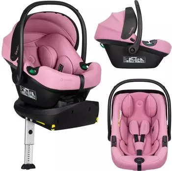 Lionelo Astrid i-Size Set Plus Babyschale mit ISOFIX-Basis 40-87cm, 180&deg; drehbar