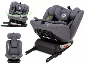 Lorelli Capella Kindersitz I-Size 40-150cm ISOFIX 360° drehbar, grau