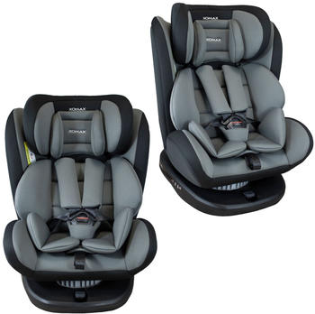 KBH310 Auto Kindersitz / Sitzerhöhung (grau/schwarz) für Kinder von 15 - 36  kg (Klasse II, III) mit ISOFIX