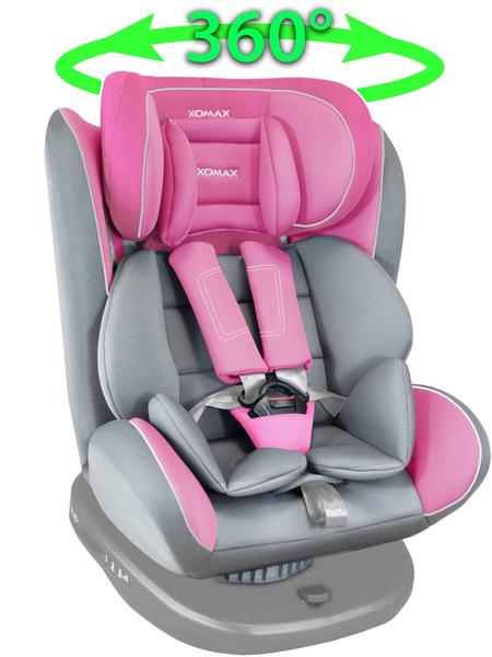 XOMAX 916 Kindersitz hellgrau/rosa